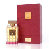 A bottle of perfume in a red box, perfect for gifting or personal use.