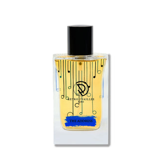 A blue and white designed perfume bottle, adding elegance and style to your fragrance collection.